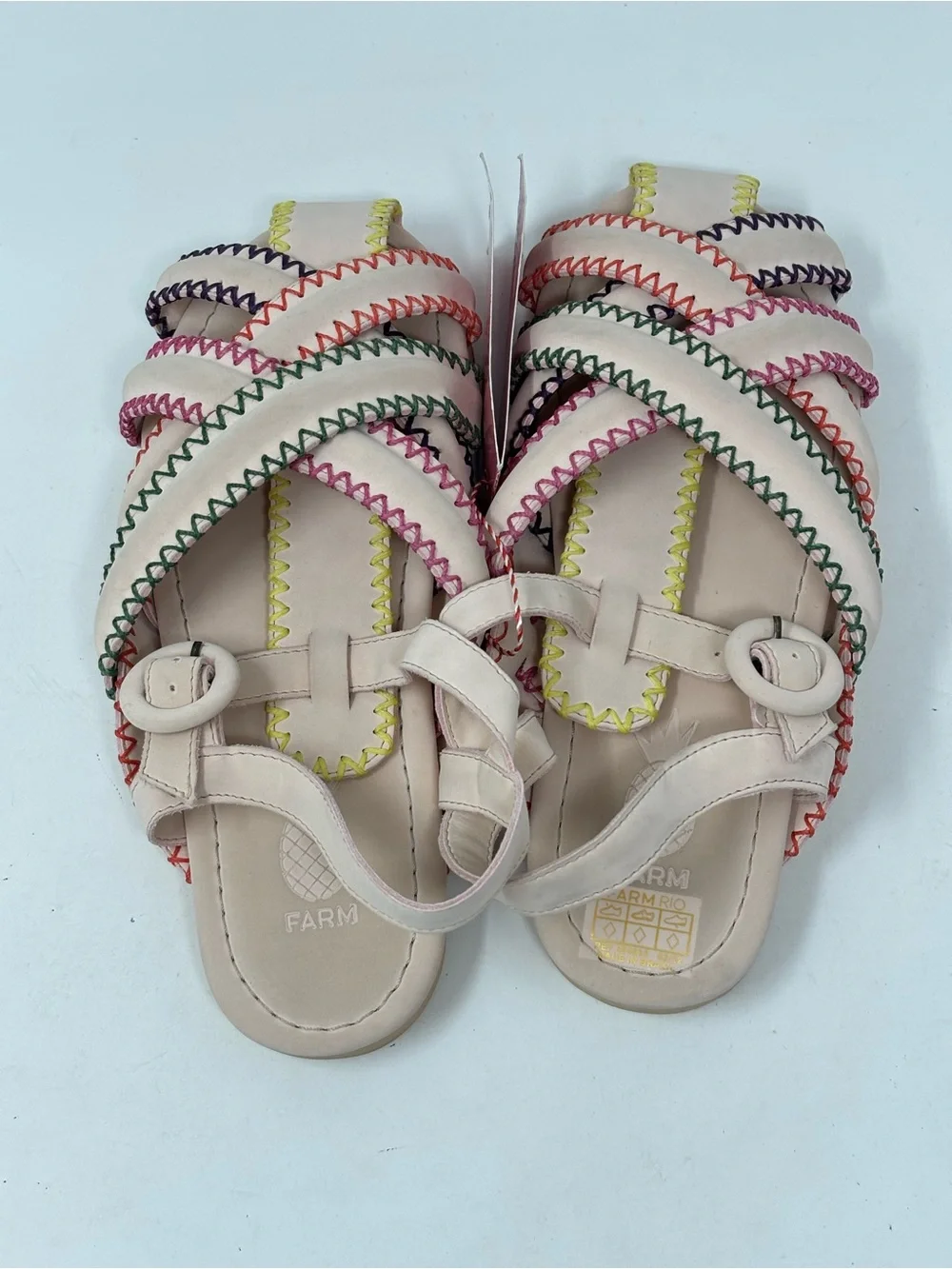 FARM Rio rope zig zag sandals size 7.5 NWT
